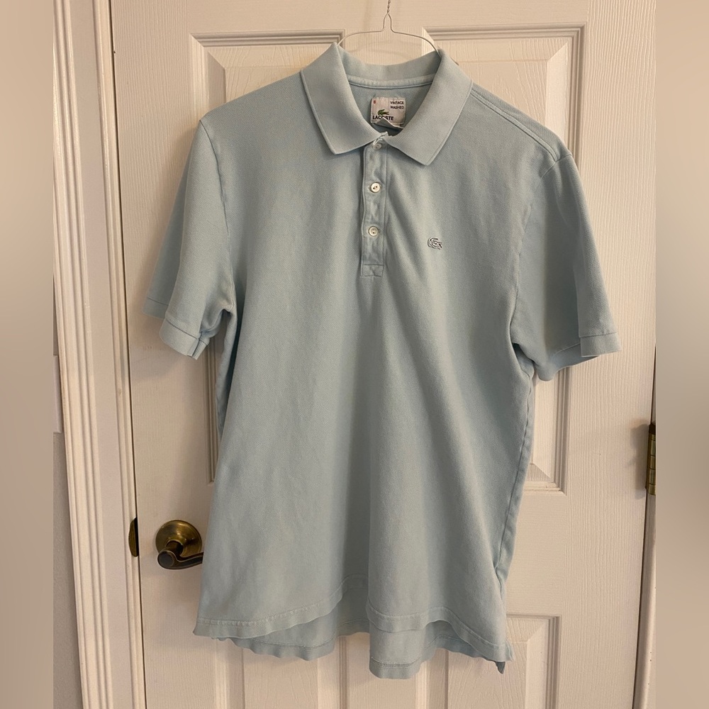 Men’s Light Blue Lacoste Polo